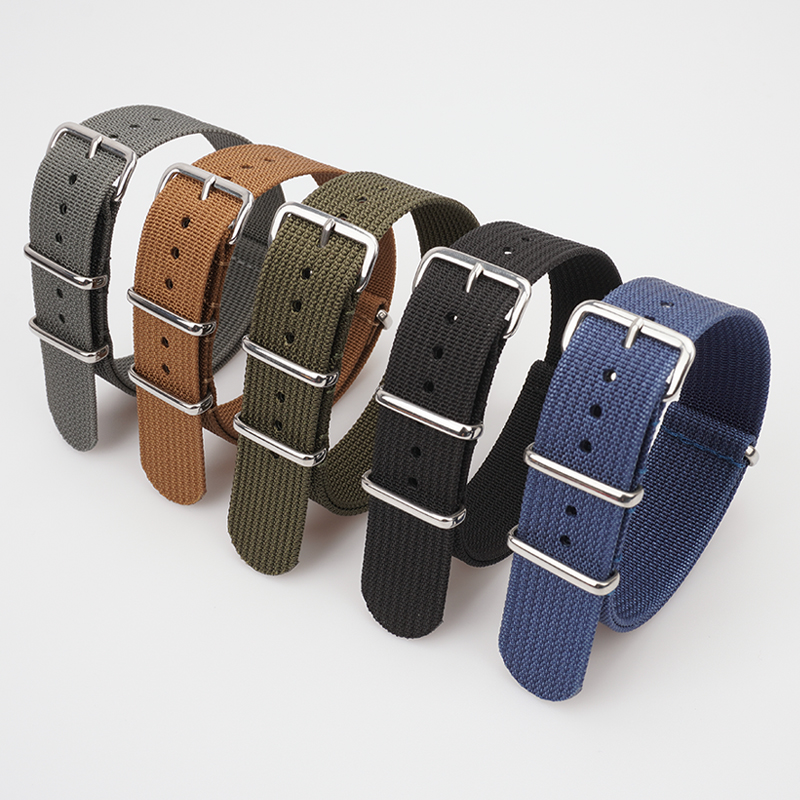 Nylon Nato Strap - Correa de nailon acanalado para Seiko,