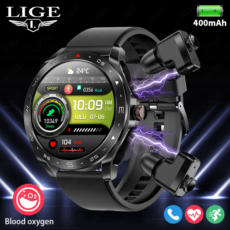 Smartwatch Headset - LIGE-reloj inteligente con auriculares Bluetooth para