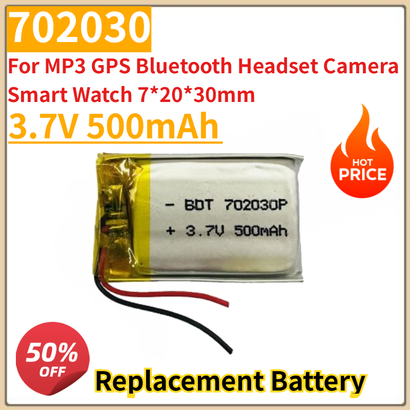 Nuevo 3,7 V 500mAh 702030 bate - Smartwatch Headset reseña y precio