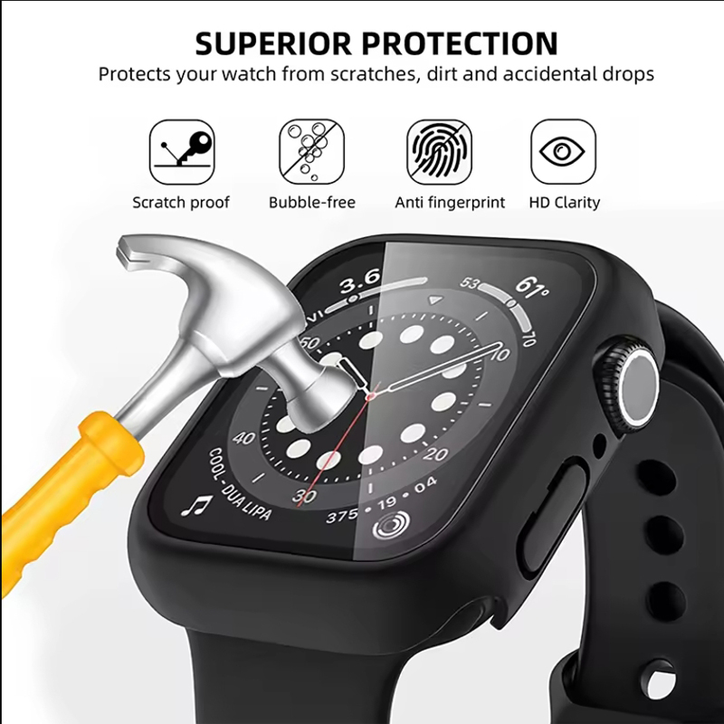 Cubierta de vidrio templado pa - Smartwatch Case reseña y precio
