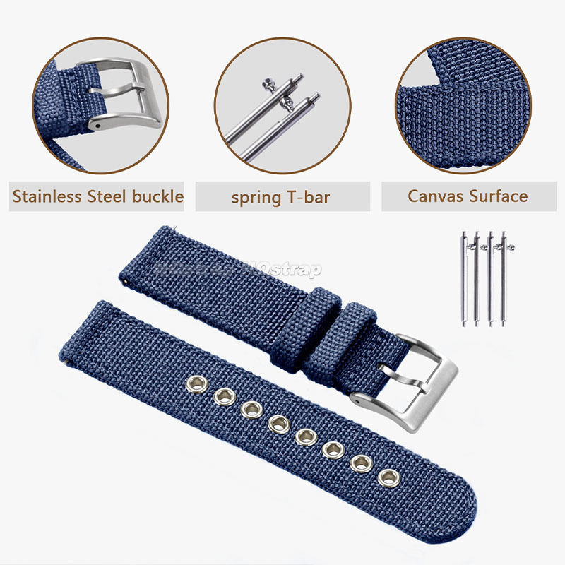 Correa de nailon de 18mm, 20mm - Nylon Nato Strap reseña y precio