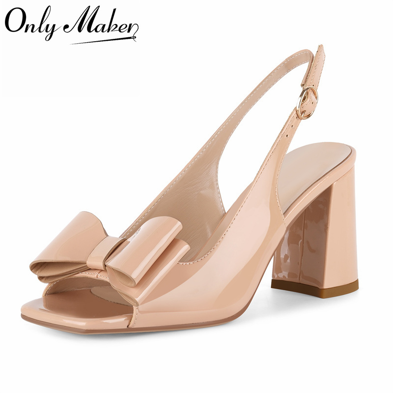 Onlymaker, zapatos de tacón gr - Leather Classic Strap reseña y precio