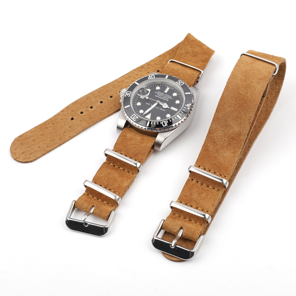 Correa de cuero genuino de gam - Nylon Nato Strap reseña y precio