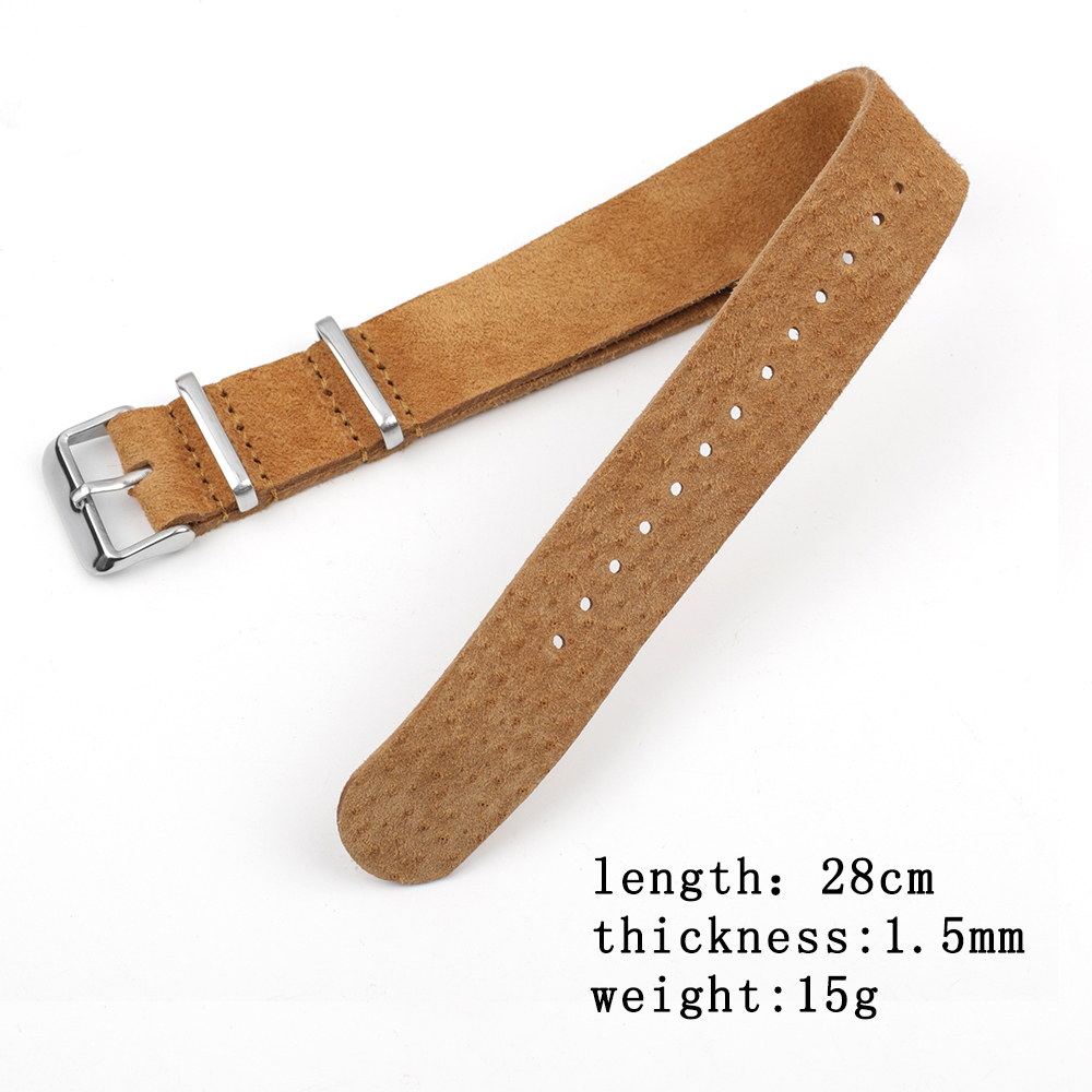Correa de cuero genuino de gam - Nylon Nato Strap reseña y precio