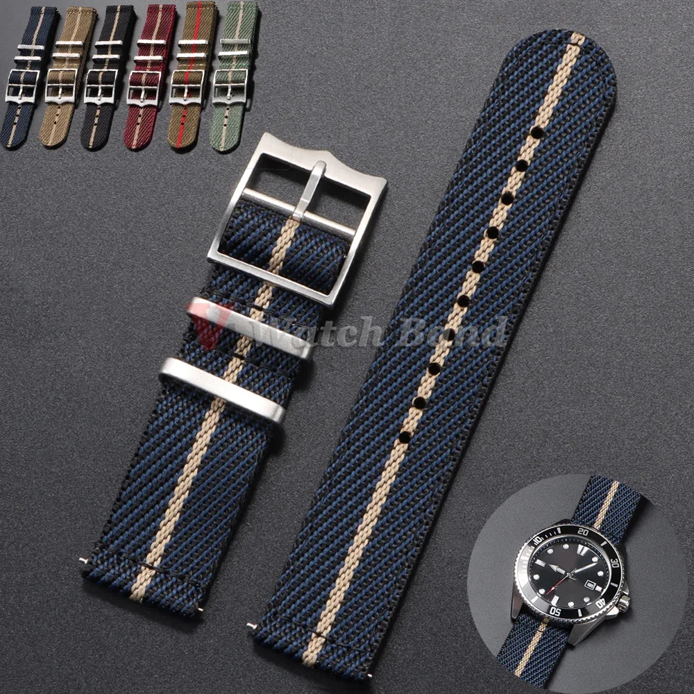 Correa de nailon de 20 a 22mm  - Nylon Nato Strap reseña y precio