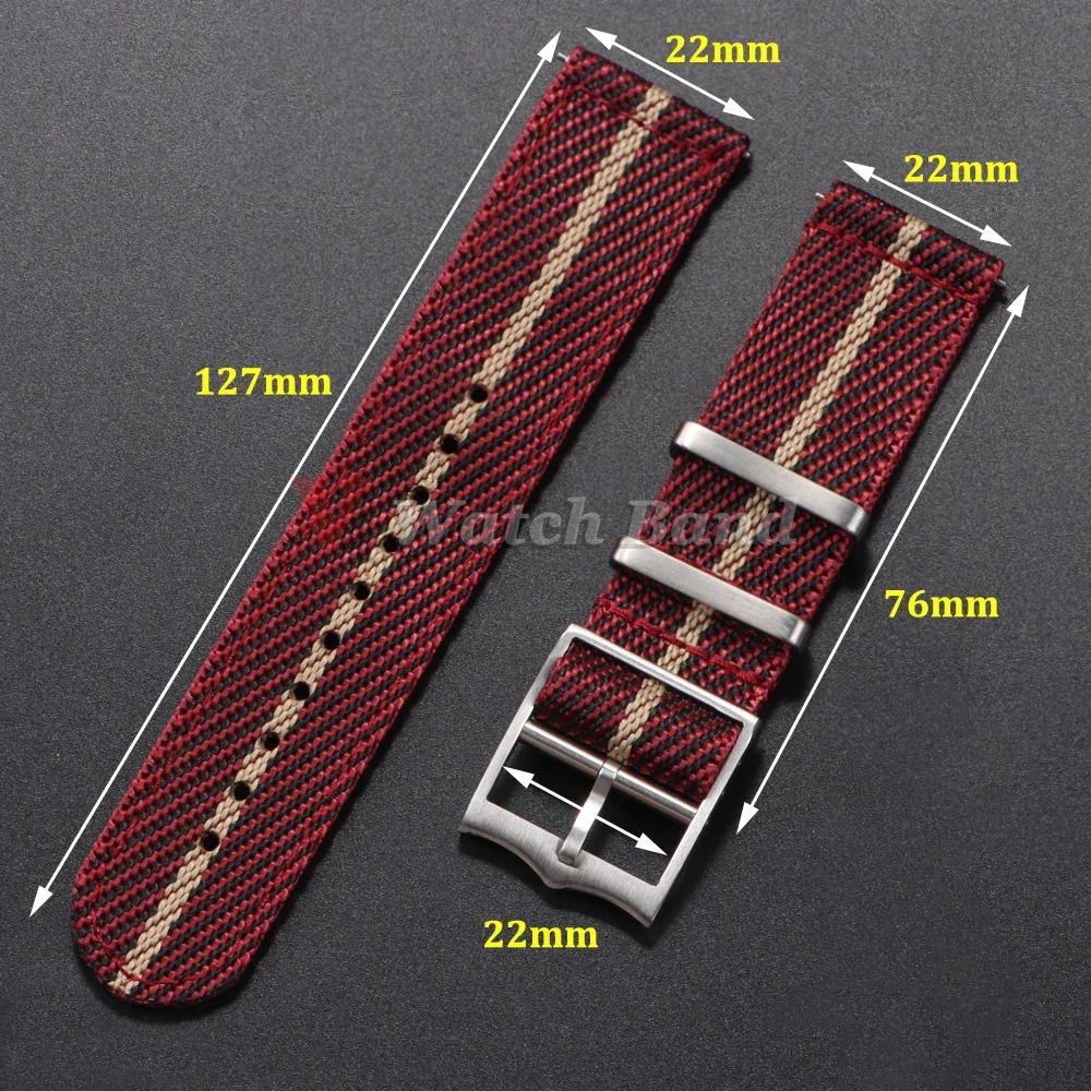 Correa de nailon de 20 a 22mm  - Nylon Nato Strap reseña y precio