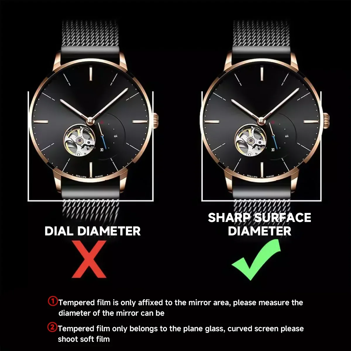 Protector de pantalla de vidri - Smartwatch Universal reseña y precio
