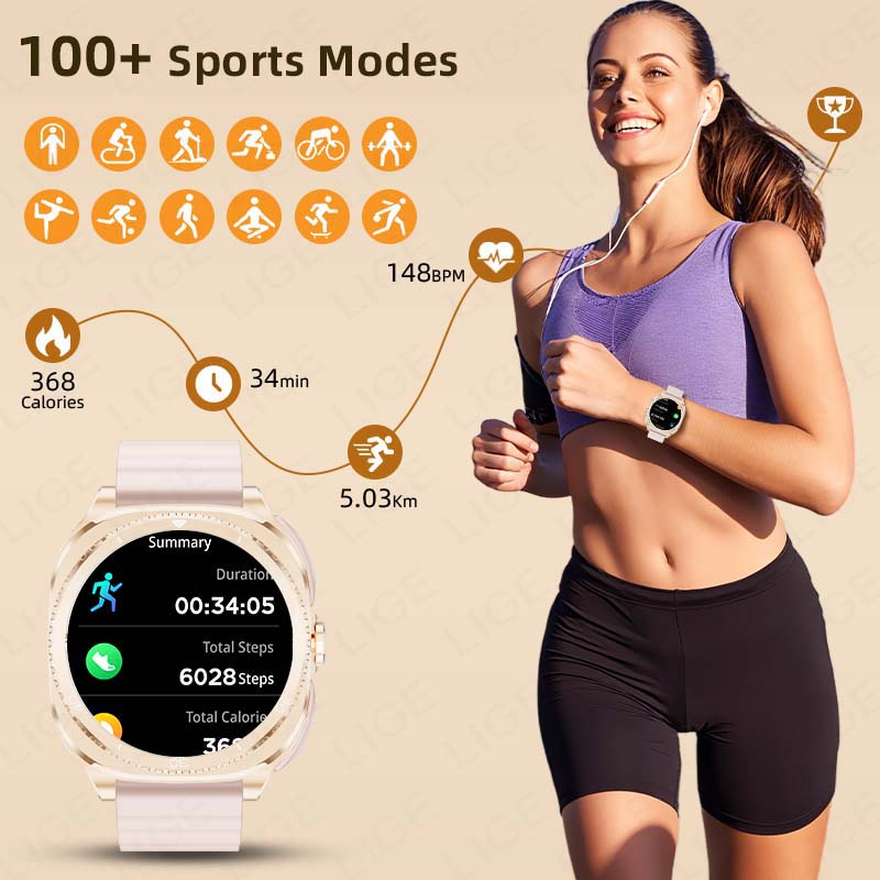 Reloj Inteligente LIGE 2 en 1  - Smartwatch Headset reseña y precio