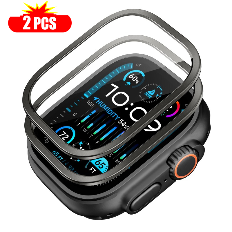 2 uds vidrio templado para App - Smartwatch Case reseña y precio